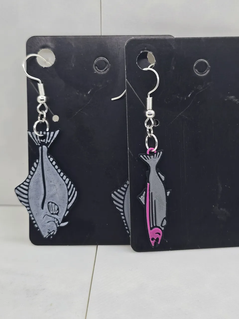 Alaska Animal Earring Bear, Moose, Halibut, Salmon view 3