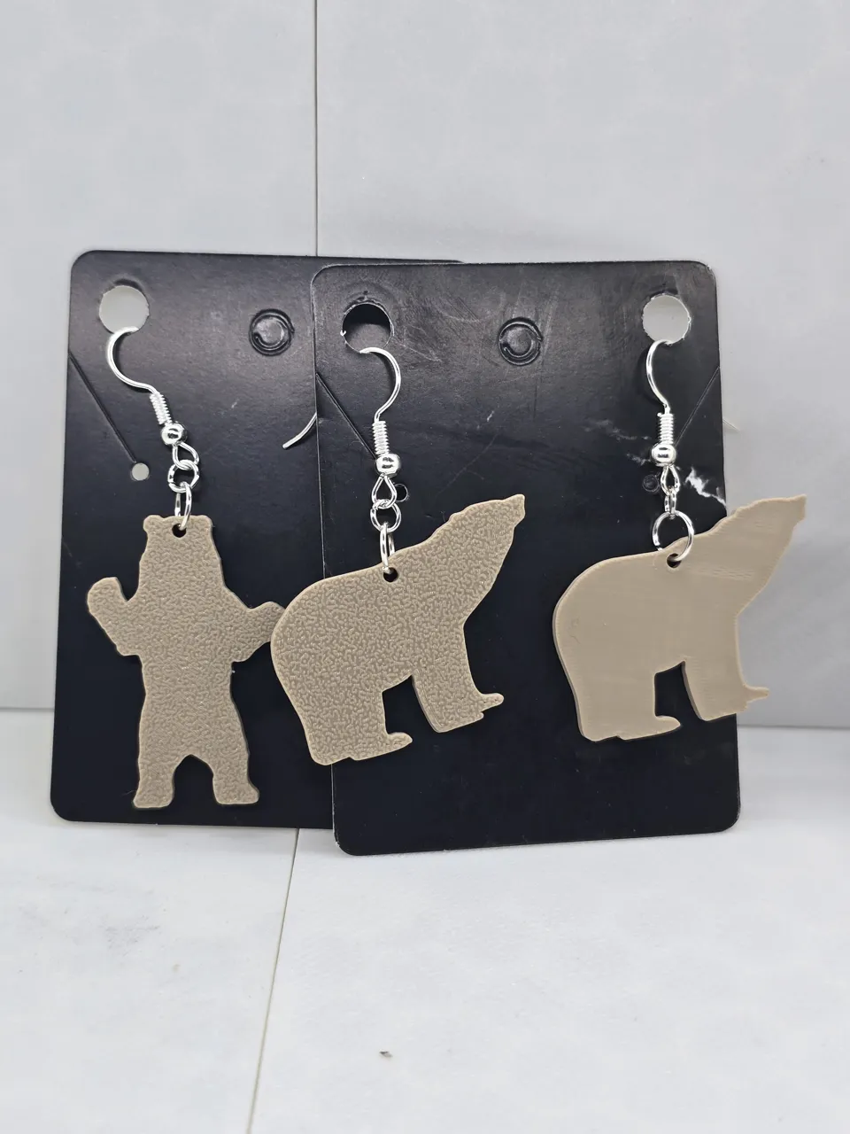 Alaska Animal Earring Bear, Moose, Halibut, Salmon view 2