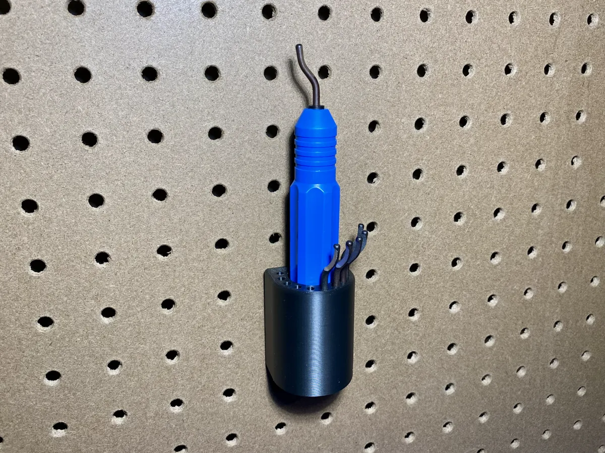Wide Deburring Tool Holder for 1 Inch Pegboard - Free 3D Print Model ...