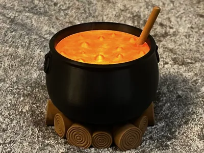 Glowing Cauldron light -Easy assembly without glue