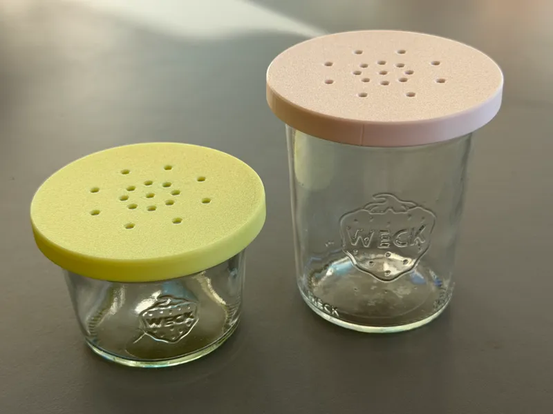 Fruit fly trap for small Weck jars (press fit)
