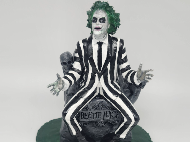 Beetlejuice 3D Printed Figurine Statue | Horror 