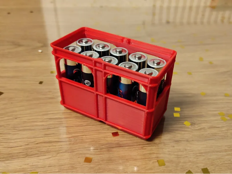 Gridfinity Beer Crate for Batteries stackable