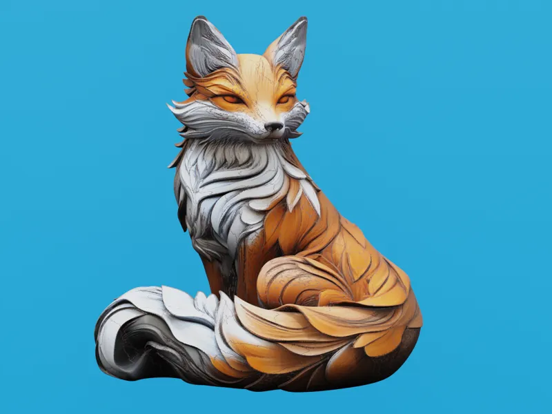 Fox  sculpture