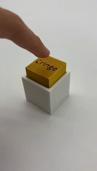Fidget Cringe button