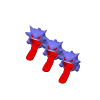 2 Gengars+Purge Object 0.2mm layer, 2 walls, 15% infill