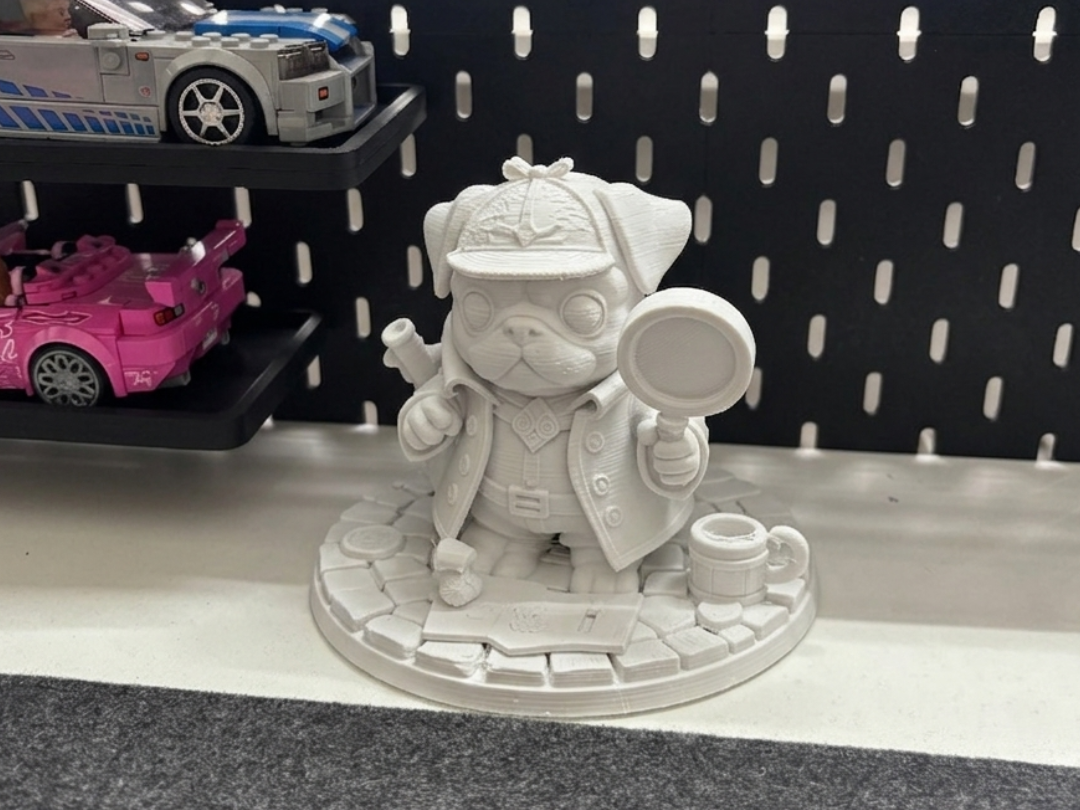 Detective Pug | Sherlock Holmes Dog Figurine