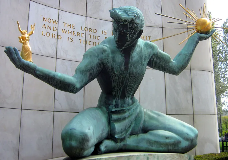 Spirit of Detroit Statue 