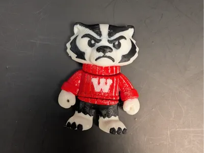 Wisconsin Bucky Badger Mini Flexi