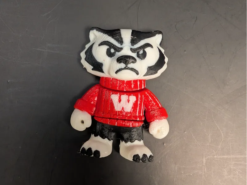 Wisconsin Bucky Badger Mini Flexi