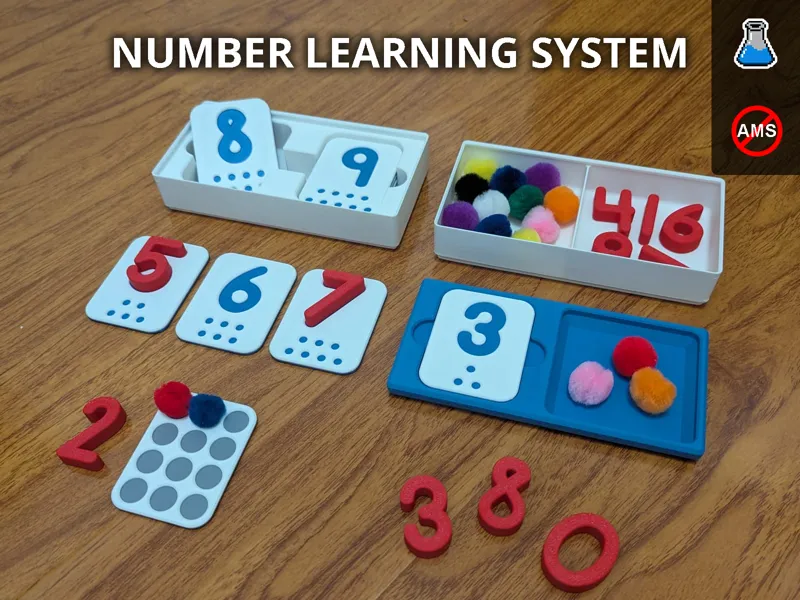 Sensory Number Tray - Learning System