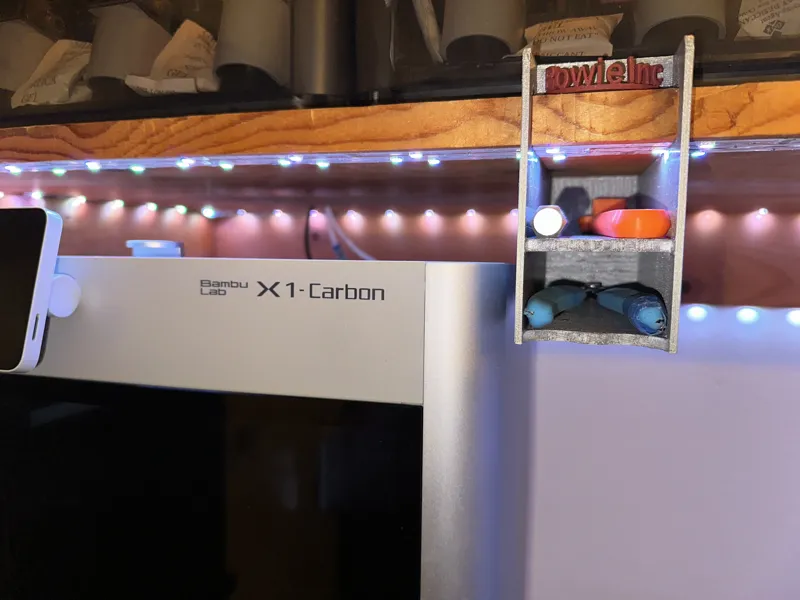 Shelf Edge Organizer for Post Processing Tools