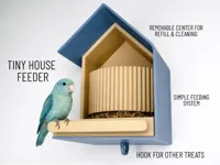 Tiny house bird feeder