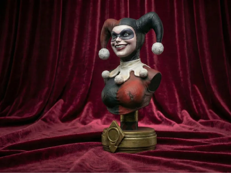 Harley Quinn Stylized Bust - DC Inspired Fan Art