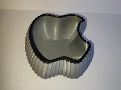 Apple vase grey 8sm