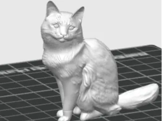 Escultura gato sentado