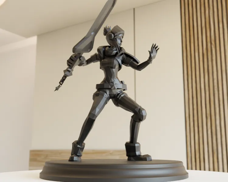 Riven Low Poly Collection - League of Legends - Free 3D Print Model ...