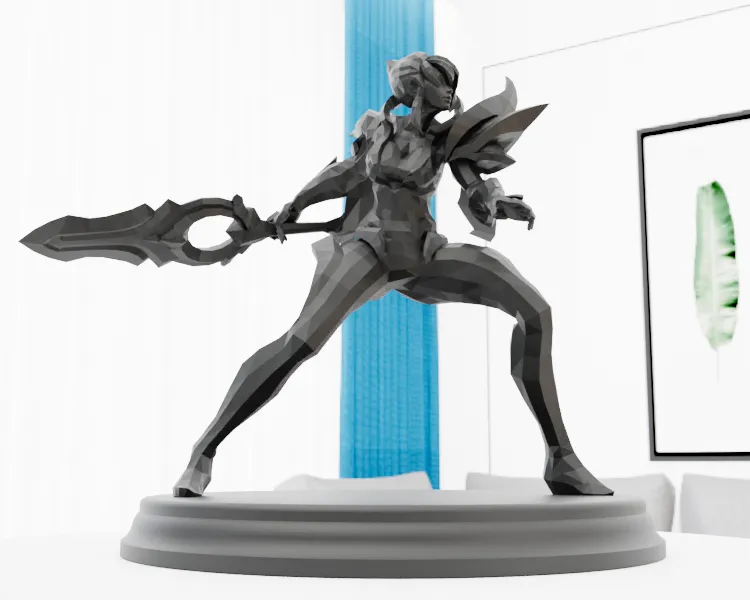 Riven Low Poly Collection - League of Legends - Free 3D Print Model ...