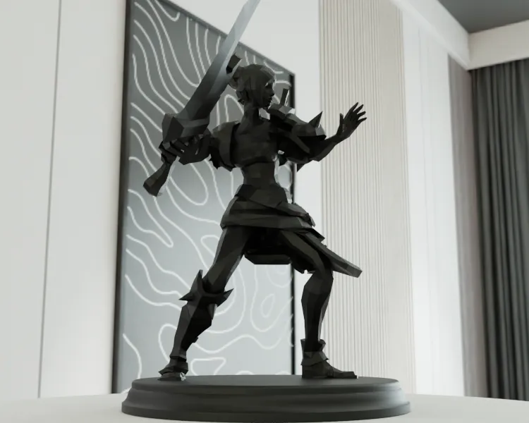 Riven Low Poly Collection - League of Legends - Free 3D Print Model ...