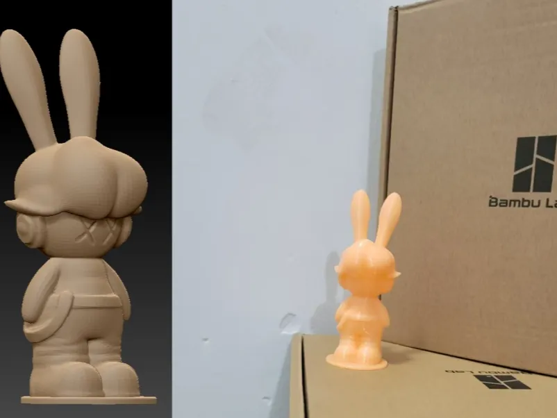 KAWS Companion bunny rabbit bearbrick - Free 3D Print Model - MakerWorld