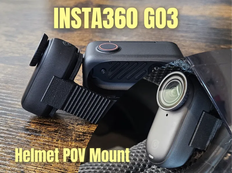 INSTA360 GO 3 Motorbike Helmet POV Mount