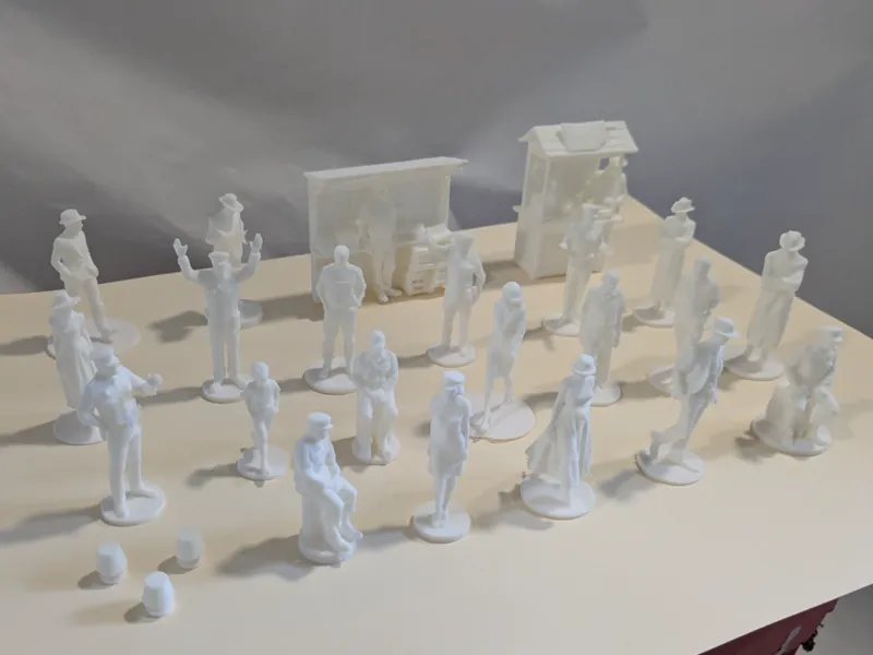 1950s - People & Bar Set, Miniatures & Furniture