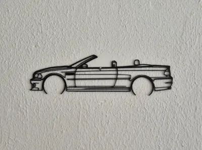 BMW E46 Convertible Silhouette