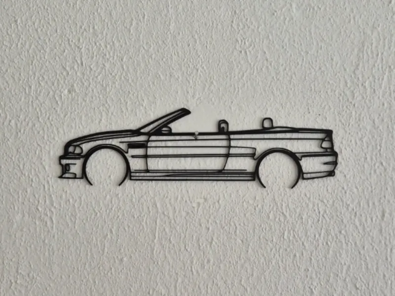 BMW E46 Convertible Silhouette