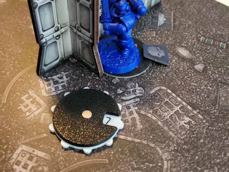 Magnetic Damage Counter for Wargames (1–20)