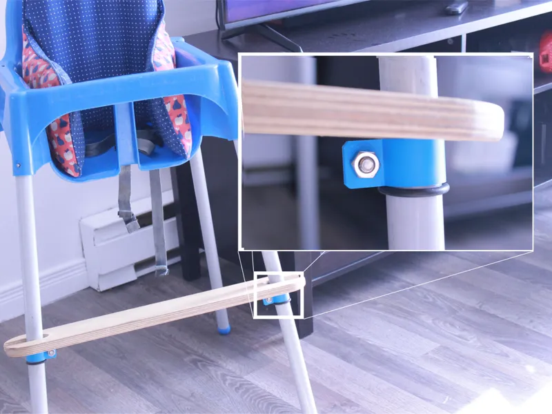 Ikea Antilop footrest clamps