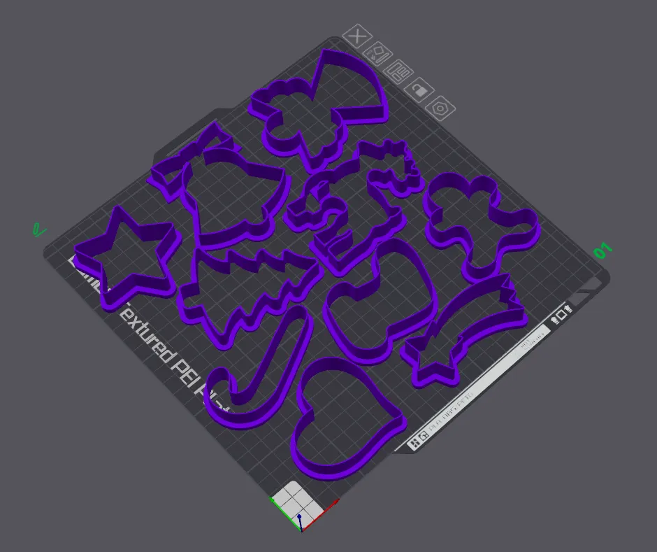 Christmas cookie cutters view 2