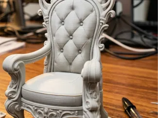 royal throne with crown