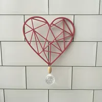 Cœur géométrique à suspendre — photo 3
