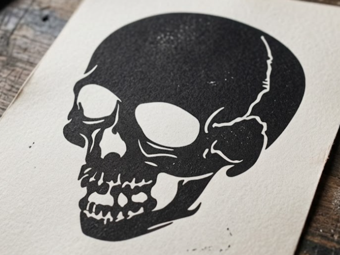 Skull Stencil - Airbrushing