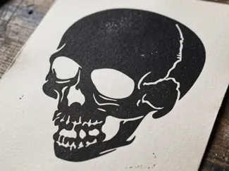 Skull Stencil - Airbrushing