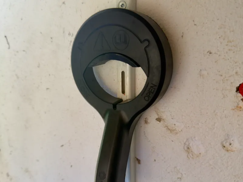 Gardena garden pump wrench holder