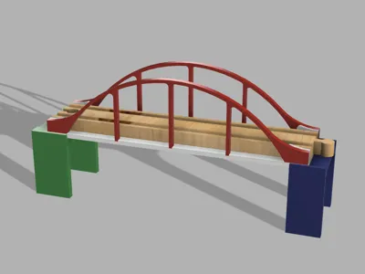 Brio train  bridge
