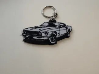 1969 Ford Mustang Keychain