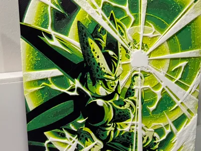 Cell Dragon Ball - Chroma Canvas (HueForge)