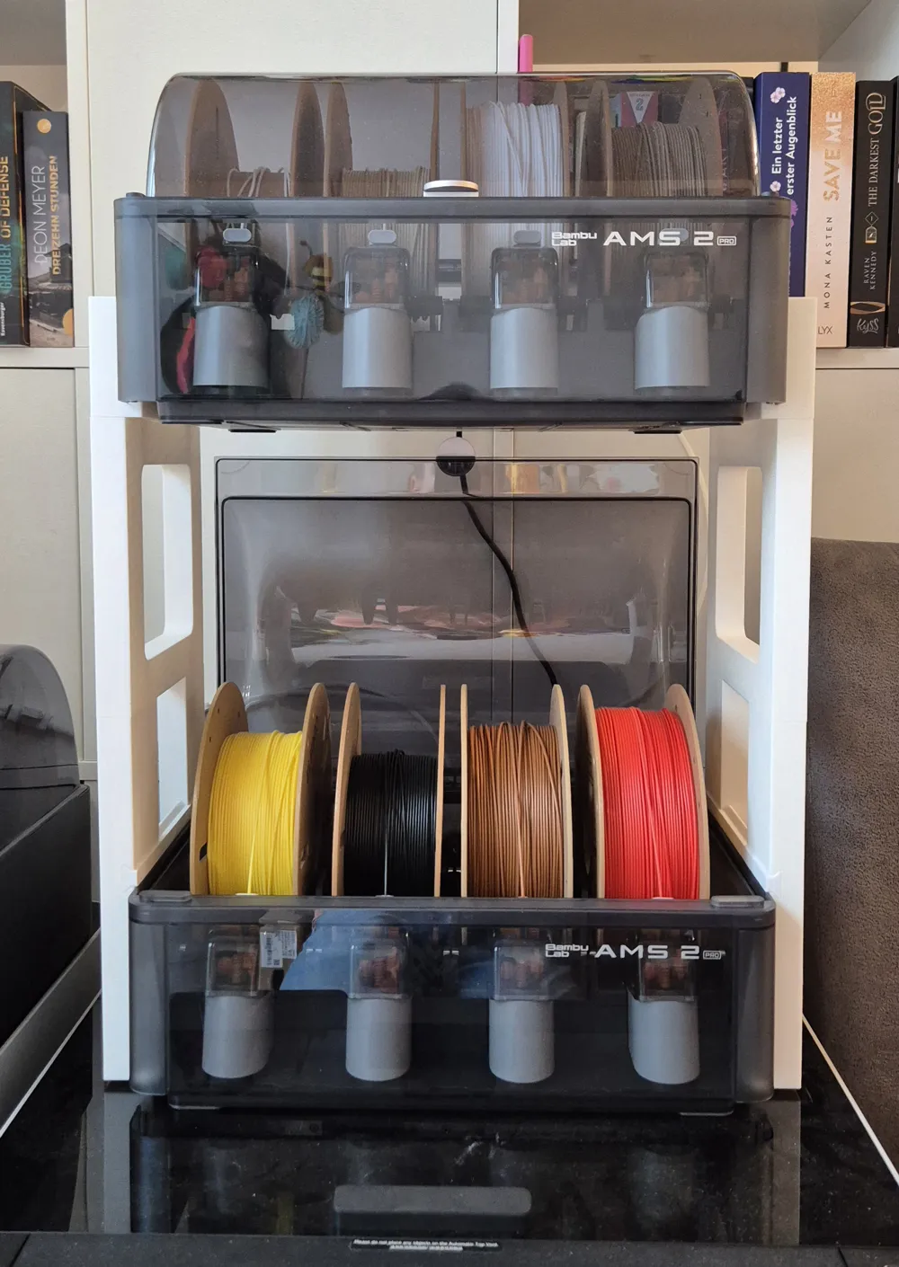 Stacking Print AMS Stacking System all printed - Free 3D Print Model - MakerWorld