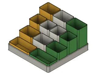 Modular Desk Organizer for Creative Tools