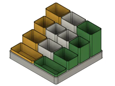 Modular Desk Organizer for Creative Tools