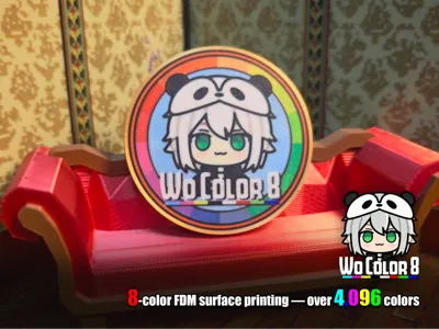 Wo Color 8 Coin    - by 8 color FDM