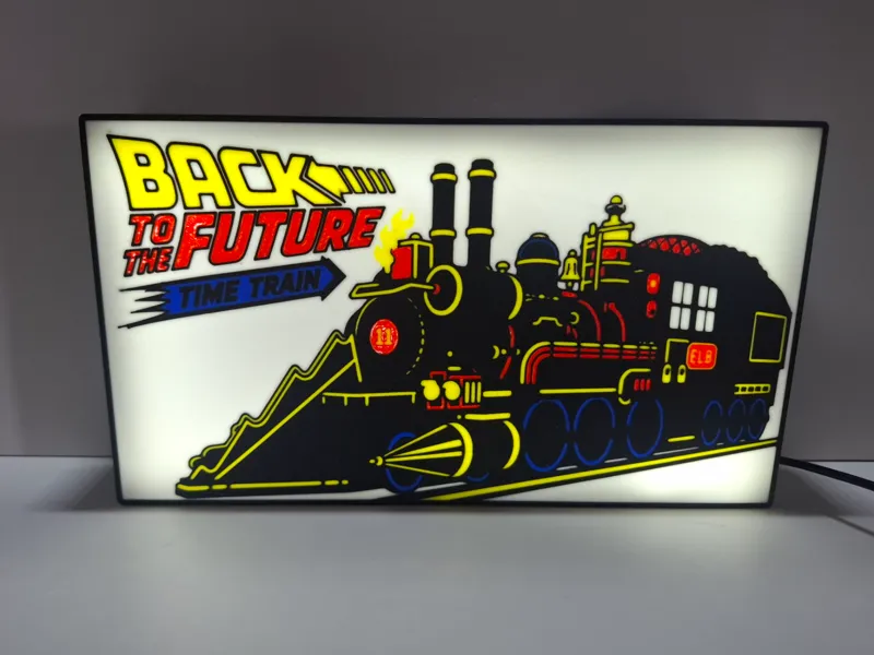 Back to the Future – Time Train Lightbox 