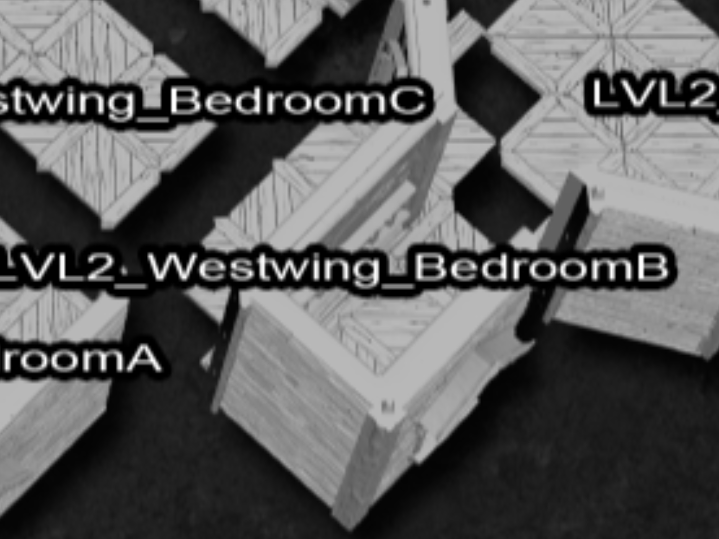 LVL 2 - Westwing Bedroom - B 3D model