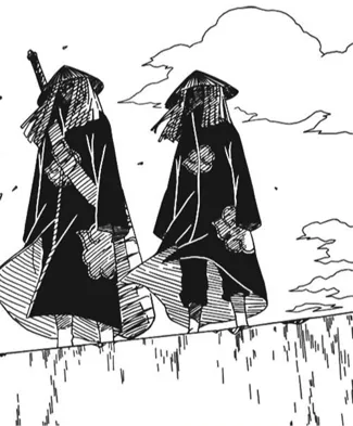 HueForge - Itachi & Kisame - Manga Panel