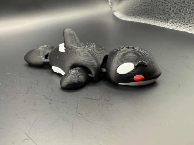 Cute Tiny Flexi Kawaii Orca Whale (Killer Whale)