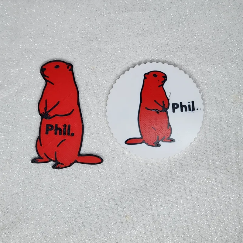 Simple Groundhog and Coin of Punxsutawney Phil