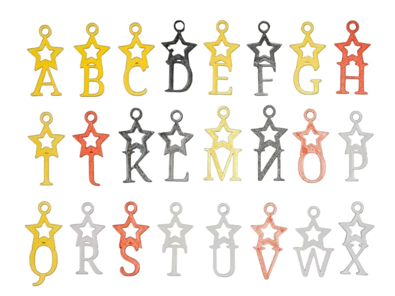 Star Alphabet tree dec / Ornament Letters (A–Z)