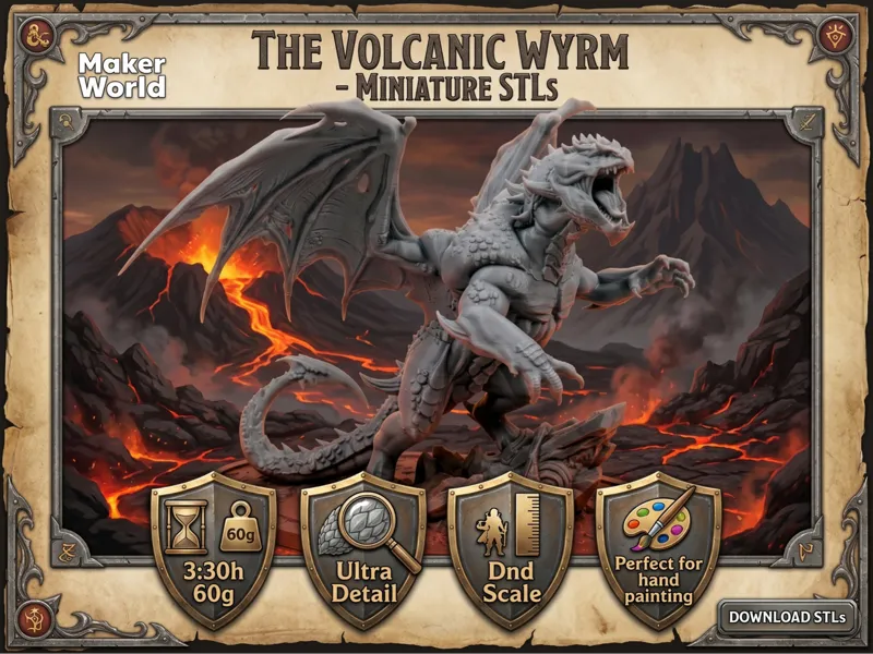 Volcanic Wyrm High Detail 